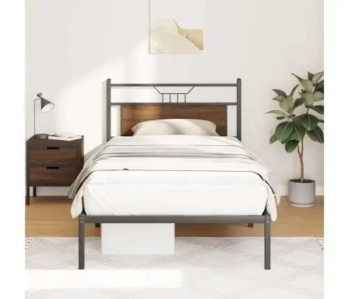 Voodiraam Ilma Madratsita, Pruun Tamm, 107X203 cm Tehispuit Voodiraam Ilma Madratsita, Pruun Tamm, 107X203 cm Tehispuit