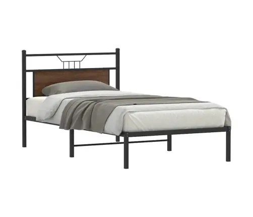 Voodiraam Ilma Madratsita, Pruun Tamm, 107X203 cm Tehispuit Voodiraam Ilma Madratsita, Pruun Tamm, 107X203 cm Tehispuit