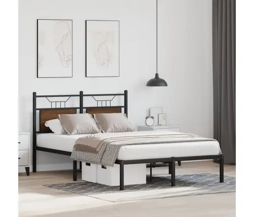 Gulta Bez Matrača, Brūna Ozola, 120X190 Cm, Inženierijas Koks Vidaxl