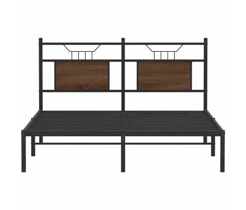 Voodiraam Ilma Madratsita Pruun Tamm 140X190 Cm Tehispuit