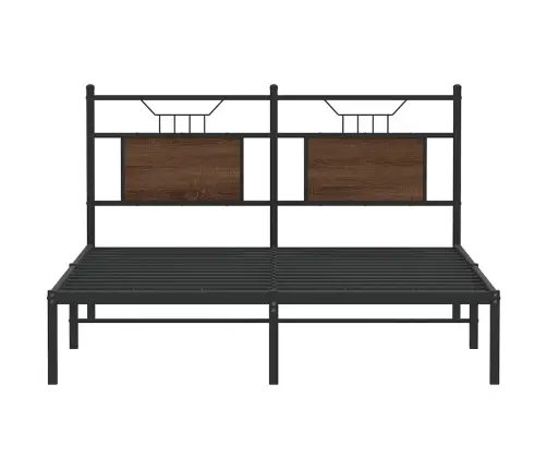 Voodiraam Ilma Madratsita Pruun Tamm 150X200 Cm Tehispuit