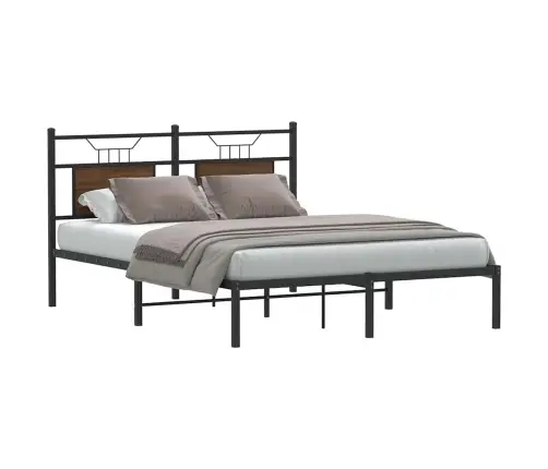 Voodiraam Ilma Madratsita Pruun Tamm 150X200 Cm Tehispuit