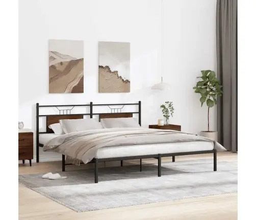 Gulta Bez Matrača, Brūna Ozola, 160X200 Cm, Inženierijas Koks Vidaxl