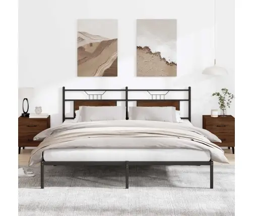 Lovos Rėmas Be Čiužinio Rudas Ąžuolas 183X213 Cm