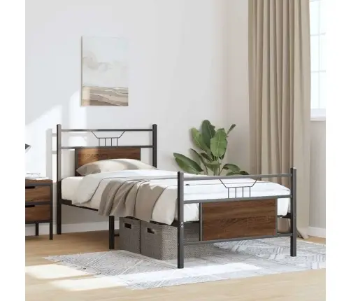 Lovos Rėmas Be Čiužinio, Dūminis, 90X190cm Apdirbta Mediena