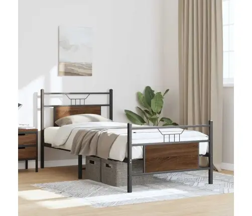 Lovos Rėmas Be Čiužinio, Ruda, 90X200cm Apdirbta Mediena