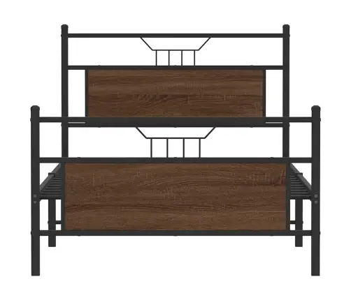 Peatsiga Voodiraam, Ilma Madratsita, Pruun Tamm 100X200Cm