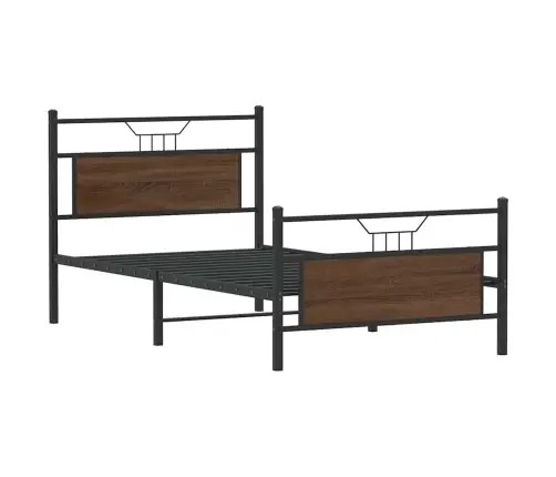 Voodiraam Ilma Madratsita, Pruun Tamm, 107X203 cm Tehispuit