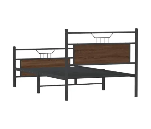 Voodiraam Ilma Madratsita, Pruun Tamm, 107X203 cm Tehispuit