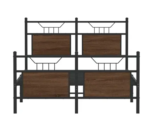 Gulta Bez Matrača, Brūna Ozola, 120X190 Cm, Inženierijas Koks Vidaxl