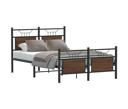 Gulta Bez Matrača, Brūna Ozola, 120X190 Cm, Inženierijas Koks Vidaxl