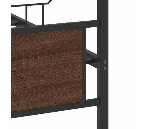 Voodiraam Ilma Madratsita Pruun Tamm 140X190 Cm Tehispuit