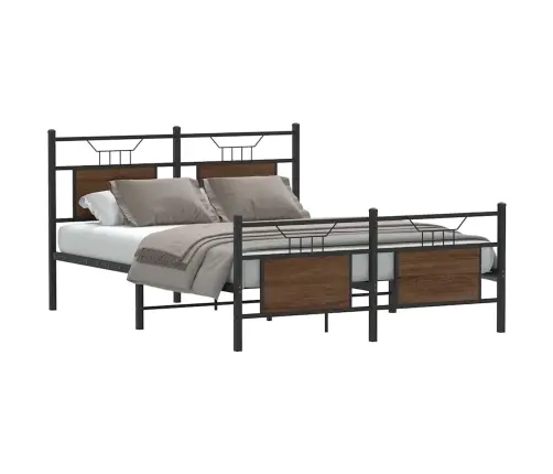 Voodiraam Ilma Madratsita Pruun Tamm 150X200 Cm Tehispuit