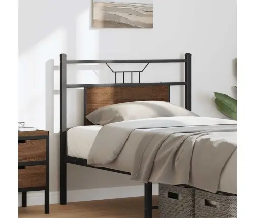 Voodipeats Pruun Tamm 80 Cm Tehispuit Ja Teras