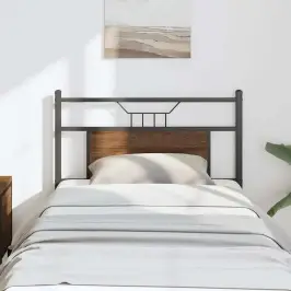 Galvgalis, Brūna Ozola, 80 Cm, Inženierijas Koks, Tērauds Vidaxl