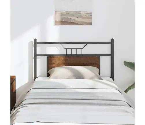 Voodipeats Pruun Tamm 80 Cm Tehispuit Ja Teras