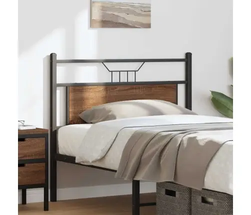 Galvūgalis, Ruda Ąžuolo Spalvos, 100cm Mediena Ir Plienas