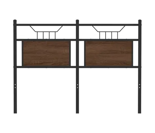 Vahetatav Voodipeats Pruun Tamm 120 Cm Tehispuit Ja Teras