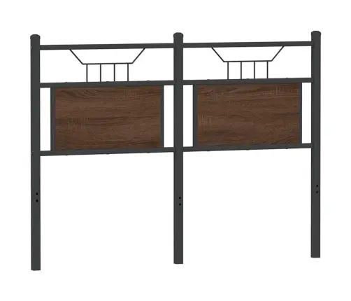 Vahetatav Voodipeats Pruun Tamm 120 Cm Tehispuit Ja Teras