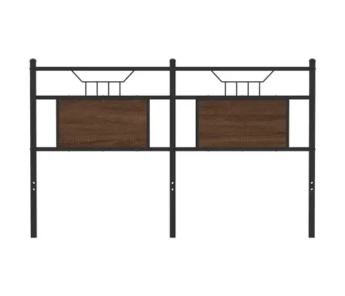 Galvūgalis, Ruda Ąžuolo Spalvos, 150cm Mediena Ir Plienas Galvūgalis, Ruda Ąžuolo Spalvos, 150cm Mediena Ir Plienas