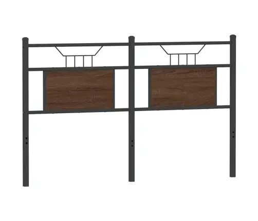 Galvūgalis, Ruda Ąžuolo Spalvos, 150cm Mediena Ir Plienas Galvūgalis, Ruda Ąžuolo Spalvos, 150cm Mediena Ir Plienas