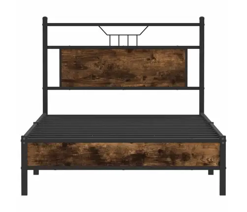 Gulta Bez Matrača, Ozolkoka, 100X200 Cm, Inženierijas Koks Vidaxl