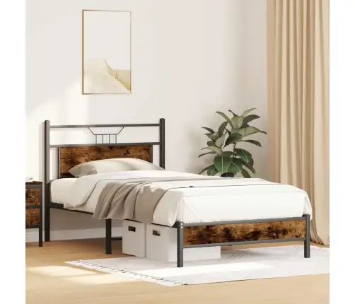 Lovos Rėmas Be Čiužinio, Dūminio Ąžuolo, 107X203 cm Mediena