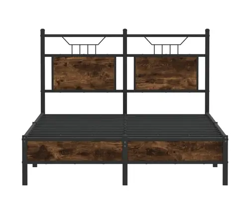 Peatsiga Voodiraam, Ilma Madratsita, Suitsutatud Tamm 120X200Cm