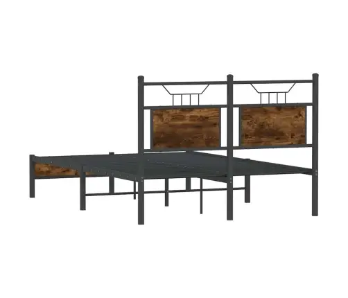 Peatsiga Voodiraam, Ilma Madratsita, Suitsutatud Tamm 120X200Cm