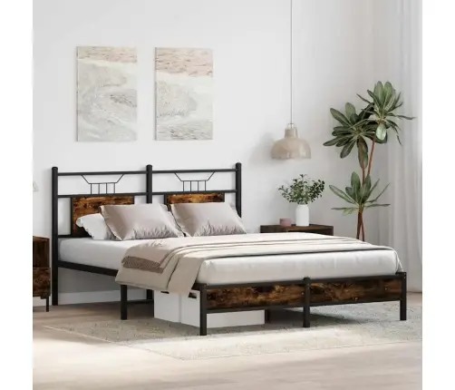 Lovos Rėmas Be Čiužinio, Dūminio Ąžuolo, 140X190cm Mediena