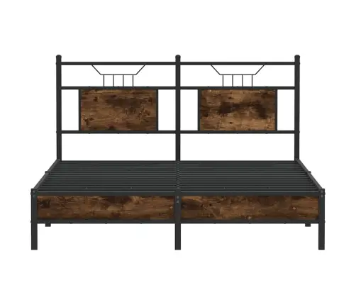 Peatsiga Voodiraam, Ilma Madratsita, Suitsutatud Tamm 140X200Cm