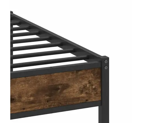 Voodiraam Ilma Madratsita Suitsutatud Tamm 183X203 Cm Tehispuit