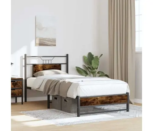 Lovos Rėmas Be Čiužinio, Dūminis, 90X200cm Apdirbta Mediena