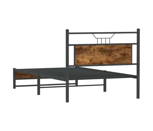 Voodiraam Ilma Madratsita Suitsutatud Tamm 107X203 Cm Tehispuit