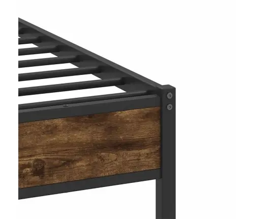 Voodiraam Ilma Madratsita Suitsutatud Tamm 107X203 Cm Tehispuit