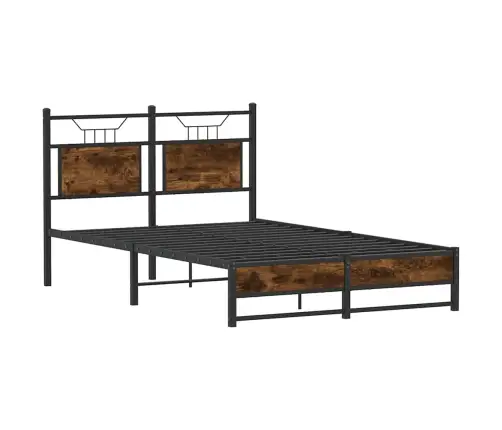 Peatsiga Voodiraam, Ilma Madratsita, Suitsutatud Tamm 120X190Cm