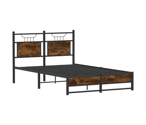 Peatsiga Voodiraam, Ilma Madratsita, Suitsutatud Tamm 120X200Cm