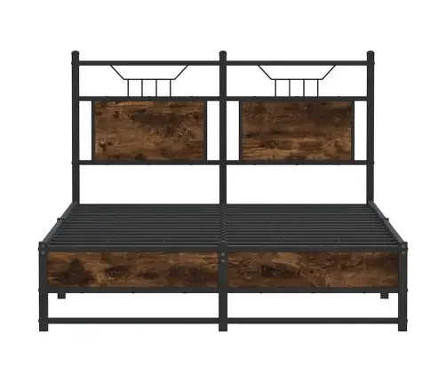 Peatsiga Voodiraam, Ilma Madratsita, Suitsutatud Tamm 120X200Cm