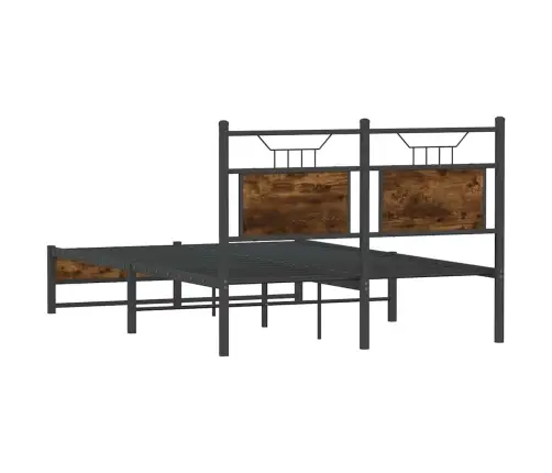 Peatsiga Voodiraam, Ilma Madratsita, Suitsutatud Tamm 120X200Cm