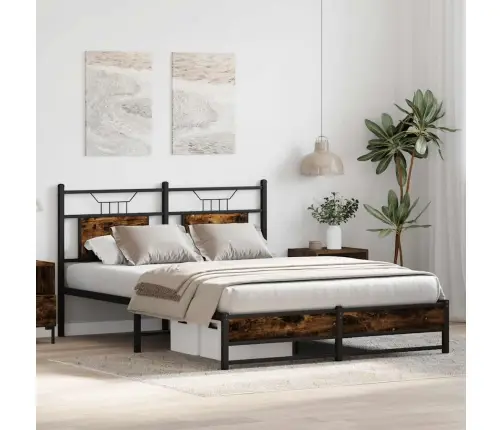 Gulta Bez Matrača, Ozolkoka, 137X190 Cm, Inženierijas Koks Vidaxl