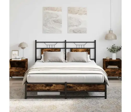 Gulta Bez Matrača, Ozolkoka, 150X200 Cm, Inženierijas Koks Vidaxl