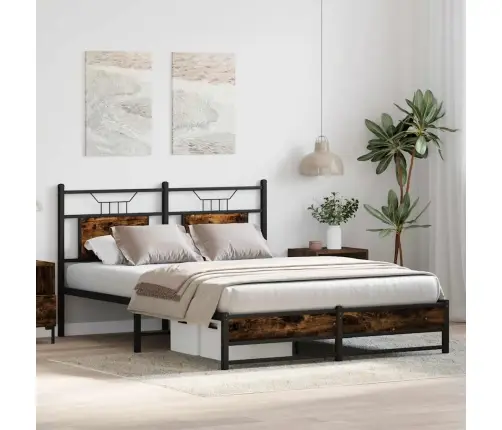 Gulta Bez Matrača, Ozolkoka, 150X200 Cm, Inženierijas Koks Vidaxl