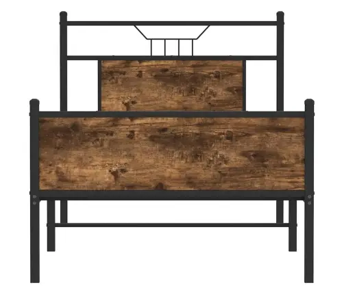 Peatsiga Voodiraam, Ilma Madratsita, Suitsutatud Tamm 90X190 Cm