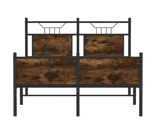 Peatsiga Voodiraam, Ilma Madratsita, Suitsutatud Tamm 120X190Cm