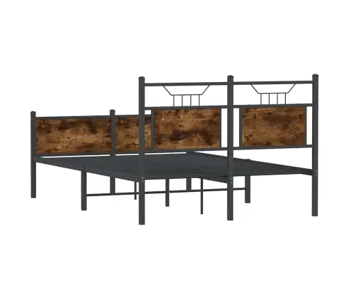 Gulta Bez Matrača, Ozolkoka, 120X200 Cm, Inženierijas Koks Vidaxl