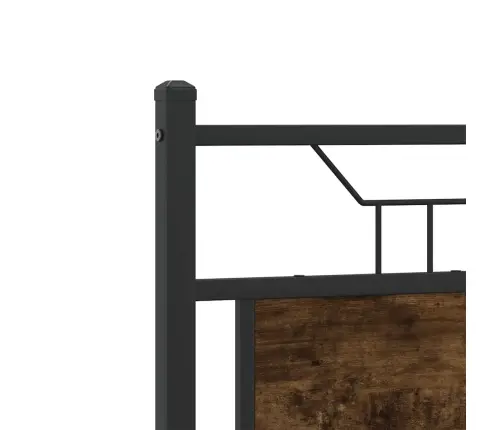 Gulta Bez Matrača, Ozolkoka, 120X200 Cm, Inženierijas Koks Vidaxl