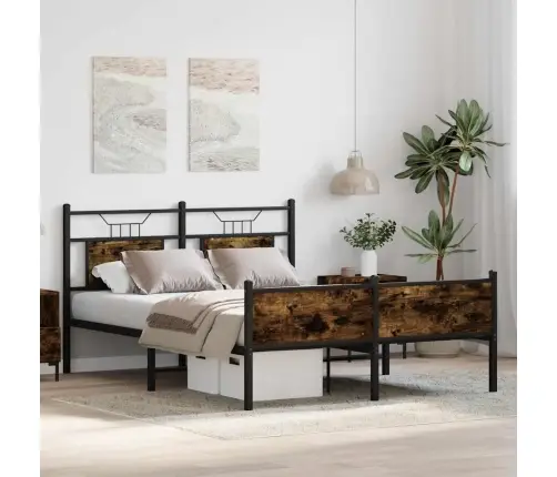 Lovos Rėmas Be Čiužinio, Dūminio Ąžuolo, 140X200cm Mediena