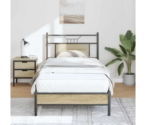 Gulta Bez Matrača, Ozolkoka, 75X190 Cm, Inženierijas Koks Vidaxl