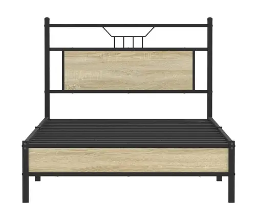 Gulta Bez Matrača, Ozolkoka, 100X190 Cm, Inženierijas Koks Vidaxl