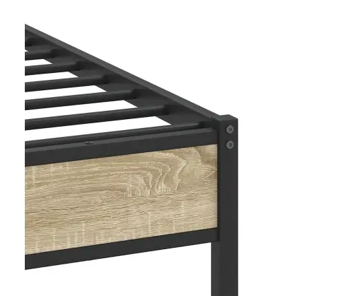 Gulta Bez Matrača, Ozolkoka, 100X200 Cm, Inženierijas Koks Vidaxl